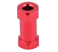 Funien Adaptateur D'entraînement de Moyeu Hexagonal de Roue 12 Mm Extension Moyeu Roue RC Adaptateur Hexagonal en Alliage D'aluminium Galvanoplastie Mise à Nivea (25MM Rouge)