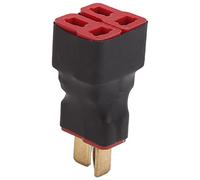 Funien Adaptateur Parallèle Prise en T, 2 Femelles 1 Mâle, Pièces de Commande de Batterie RC Lipo pour Voiture RC, Avion, Modèle Bateau, Batterie au Lithium