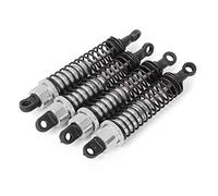 Funien Amortisseurs Avant et Arrière de Voiture RC, Accessoire de Mise à Niveau Durable pour RGT 136100 1/10, 3 Couleurs, 80 Mm, adapté pour Horizonte ECX, FTX les Amateurs Voitures RC (Argent 68126S)