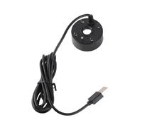 Funien Atomiseur à Lumières LED Colorées USB 5 V, Fabricant de Brouillard avec Fonction de Filtrage des Odeurs et Technologie Ultra Sonore pour évier D'aquarium de Rocaille D'étang, (Noir)