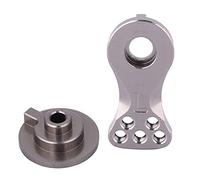 Funien Bras de Direction usiné CNC de Précision 23T pour Pièce Direction Modèle Voiture 1/10 1/8, Titane N10228T (Couleur Titane (N10228T))