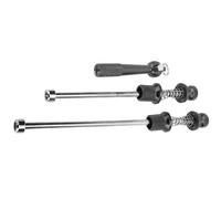 Funien Brochettes de Verrouillage de sécurité Antivol à Dégagement Rapide pour Vélo de Route, Roues Légères et Portables en Alliage D'aluminium avec Sifflet pour la Survie (Noire)