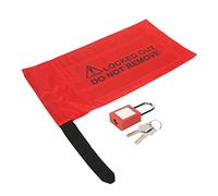Funien Cadenas de sécurité avec Sac de Verrouillage Résistant à L'usure pour les Industries Chimiques et électriques, Comprend 1 Cadenas et 2 Clés