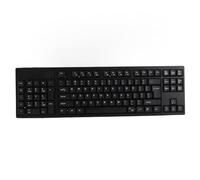Funien Clavier Ergonomique pour Gaucher avec Design Pleine Taille et Double Interface USB, adapté aux Banques et aux Bureaux - Matériau ABS Noir 109 Touches