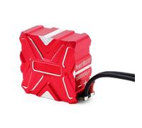 Funien Condensateur en Aluminium 1500000μF pour Voiture 1/10 RC, avec Grande capacité, Coque en Aluminium, Condensateur importé, Conception 3D à Noyau énergétique, pour Voitures de (Rouge)