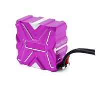 Funien Condensateur en Aluminium 1500000μF pour Voiture 1/10 RC, avec Grande capacité, Coque en Aluminium, Condensateur importé, Conception 3D à Noyau énergétique, pour Voitures de (Violette)