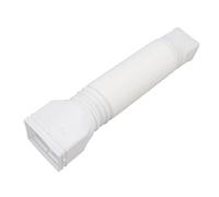 Funien Connecteur D'extension de Tuyau de Descente Télescopique, Manchon Inverseur de Gouttière pour des Pelouses Plus Propres, Rallonge de Tuyau de Drainage Réglable avec Joint à Fente (Blanc)