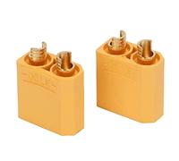 Funien Connecteur Mâle XT90 à Haute intensité pour Modèles RC | Prise Légère pour Modèles de Bateaux | Réutilisable Les D'avions Plastique 2pcs