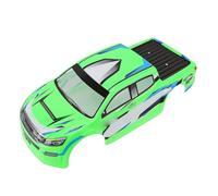 Funien Coque de Carrosserie de Voiture RC à L'échelle 1:10, Coque en PVC Vert pour Véhicules RC, Ajustement sans Couture, Légère et Robuste, Design Accrocheur avec des Motifs Clai