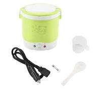 Funien Cuiseur à Riz électrique Portable 12 V 1,0 L, pour les Voitures, la Maison et les Voyages, avec Matériau PP de qualité Alimentaire, Double Boucle de sécurité, Facile à Nettoyer, (Verte)
