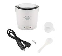 Funien Cuiseur à Riz électrique Portable 12 V 1,0 L, pour les Voitures, la Maison et les Voyages, avec Matériau PP de qualité Alimentaire, Double Boucle de sécurité, Facile à Nettoyer, (Blanche)