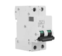 Funien Disjoncteur Miniature 2P DC Fiable et à Fermeture Rapide avec Protection contre les Courts-circuits pour le Système de Réseau de Panneaux Solaires, le Système Hybride éolien et (mon frère)