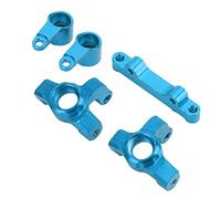 Funien Ensemble de Groupe de Direction RC en Aluminium, pour Camion Losi Mini-t 2.0 2WD 1/18, Facile à Installer, Haute Résistance (Bleu)