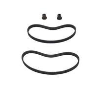 Funien Ensemble D'Engrenages à Pignon en Acier avec Courroie en Caoutchouc Durable, Pièces de Mise à Niveau de la Courroie D'engrenage du Moteur, Engrenages Robustes pour des Performances Optimales,