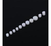 Funien Ensemble D'Engrenages de Modèle de Bricolage 11 Pièces avec Engrenage à Vis sans Fin de Broche en Plastique pour Modèle de Camion de Voiture d'avion Engrenages d'arbre de