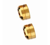 Funien Entretoise de Joint de Boulons Fixes D'étrier de Frein en Titane TC4, Conception Exquise, Structure Solide, Taille Mini, Revêtement en Nitrure Sous Vide, Grande stabilité, (Or)