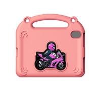 Funien Étui de Protection pour Tablette en EVA, Style Moto, Léger et Robuste, avec Support intégré et Poignée de Transport. Couverture Complète pour Tablettes Mini 6, 7 8,3 pou (Rose)