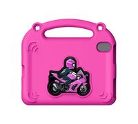 Funien Étui de Protection pour Tablette en EVA, Style Moto, Léger et Robuste, avec Support intégré et Poignée de Transport. Couverture Complète pour Tablettes Mini 6, 7 8,3 pou (Rose Rouge)