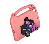 Funien Étui pour Tablette EVA Housse de Protection pour Tablette Enfants Style Moto Poignée de Béquille Antichoc avec Découpes Précises 10.2 9e 8e 7e 3 Pro 10.5 (Rose)