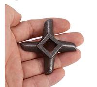 Funien Hachoir à Viande de Cuisine Professionnel en Acier en Forme de Croix, 5 Lames pour Pièce de Rechange pour Batteur sur Socle avec Raccord pour (Taille 10 (ID 19,8 mm/0,78 pouces C 62,1 mm/2,44)