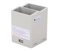 Funien Hub de Charge de Batterie Chargeur Batterie Vérification du Niveau Hub Charge Rapide 2 Voies Chargeur USB Fonction Banque d'alimentation avec PD QC 3.0