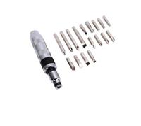 Funien Jeu de Tournevis à Percussion Manuels CRV 1/2", Embouts en Acier allié de qualité Supérieure, Fonction Réversible, 17 Embouts à Percussion, Matériau CRV, Robuste, avec Embouts