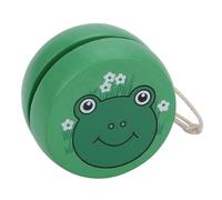 Funien Jouet Boule Yoyo en Bois de Haute qualité, Motif de Dessin animé , Excellent Accessoire, Entraîne Les Capacités Cognitives et la flexibilité des Enfants avec Un Jouet éducatif (Grenouille)