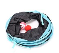 Funien Jouet Tunnel pour Chat avec Hochet et Balle pour Chats Heureux