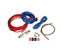 Funien Kit de câblage RCA, Kit d'installation d'amplificateur de Caisson de Basses Audio de Voiture 1200W, Kit de câblage, câble Porte-fusible