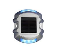 Funien Lampe à Effet D'éclairage Flash à énergie Solaire, Contrôle de la Lumière Sensible, Batterie Ni-MH Intégrée de 600 MAh, étanche IP68, éclairage Chemin LED pour Parking (Bleue)