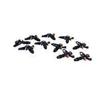 Funien Lot de 10 Arroseurs à Bras Oscillant à Filetage Mâle G1/2, Amélioration de l'humidité du Sol, Pulvérisation Uniforme, Plastiques Techniques Robustes, Installation Facile, Outil