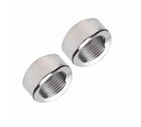 Funien Lot de 2 écrous Crantés pour Capteur D'oxygène M18 X 1,5, Bouchon soudé, Filetage en Fer pour Soudage de Précision