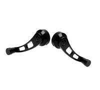 Funien Manivelle D'enroulement de Poignée de Fenêtre en Alliage qualité Supérieure, Légère et à la Mode, Lève-vitre en Alliage 2 Pièces, Adaptée à la Voiture Classique (Noire)