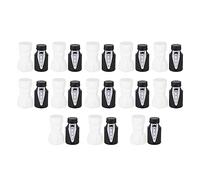 Funien Mini Bouteille à Bulles en Forme de Mariée et de marié, 26 Pièces, Matière Plastique de qualité Supérieure, Réutilisable, sans Fuite, Idée Romantique pour Mariage,