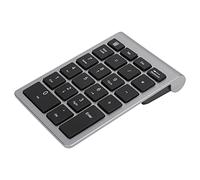 Funien Mini Clavier Numérique sans Fil 22 Touches USB Plug and Play pour Vista, Vitesse de Rebond Rapide pour Un Usage Domestique (Gris Fer)