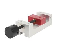 Funien Mini étau de Table à Pince Plate en Aluminium, Outil de Fixation D'étau de Perceuse à Colonne 50 Mm, usiné CNC, Tige Filetée de Précision, Plage de Serrage jusqu'à 50 Mm de