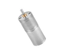 Funien Moteur à Engrenages en Métal 25 Mm DC 12 V 25GA-370, Basse Vitesse, Grand Moment de Force, pour Serrure électronique, Robot, Rideau électrique, avec Engrenage de Haute Précision, (12 V 400