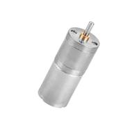 Funien Moteur à Engrenages en Métal 25 Mm DC 12 V 25GA-370, Basse Vitesse, Grand Moment de Force, pour Serrure électronique, Robot, Rideau électrique, avec Engrenage de Haute Précision, (12V 5RPM)