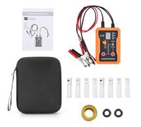 Funien Outil de Nettoyage de Diagnostic Test Double Injecteur Testeur D'injecteur Carburant à 8 Modes D'impulsion Testeur Système Carburant Moteur Voiture 12 V pour L'entretien Automobile (Blanc)