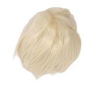 Funien Perruque Blonde Courte élégante pour Homme pour Halloween Cosplay, Perruque de Costume Moelleuse Résistante à la Chaleur un Usage Quotidien, de Cheveux Synthétiques Respirante et Durable Homme