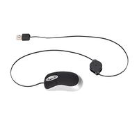 Funien Petite Souris, Brillante à la Mode, Cordon Rétractable de 68 Cm, Plug and Play, Portable, Large compatibilité, Adaptée aux Enfants, Mini Souris avec Matériau ABS et PVC, pour