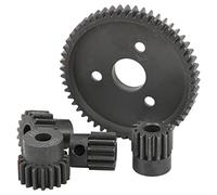 Funien Slash 2WD RC Gears Set, Processus D'oxydation Anodique Dure, Engrenage Principal en Métal 54T, Performances Durables, Pignon de Moteur, Facile à Installer, 4 Vis, Utilisation Fiable