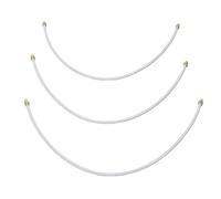 Funien Tuyau de Mousseur à Lait Tube de Lait Machine à café Tube 3 Pièces PTFE Accessoires Remplacement Flexibles en Plastique en Acier Inoxydable avec Propriétés d'éta (400mm/15,7 pouces)