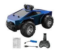 Funien Voiture RC à L'échelle 1:28 avec Caméra HD 2,4 G WiFi FPV Télécommande Véhicule Tout-Terrain Contrôlée par Application Voiture de Course à Grande Vitesse pour Enfants Adultes Jeu (Bleue)