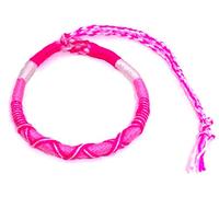 Funight Bracelet Brésilien de l'Amitié Macramé Coton Friendship Porte Bonheur vœu Homme Femme Garçon Fille Rose