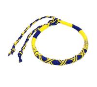 Funight Bracelet Brésilien en coton pour homme femme enfant bleu et jaune