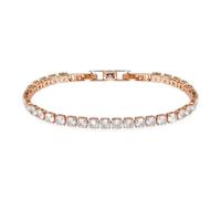 FuninCrea Bracelet rivière en oxyde de zirconium de 4 mm pour femme - Bracelet classique tendance décontracté à paillettes - Bracelet d'amitié pour filles et femmes - 19 cm, taille unique, Cristal