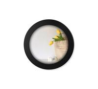 FuninCrea Cadre Photo Rond, Petit Cadre Photo, Cadre Tableau pour Mur et Table, Cadre Décoratif Mural Créatif pour Œuvres Photo, Peinture d'Art et Photos (Rond, Noir, Diam. int.15,4 cm)