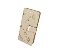 FuninCrea Long portefeuille pour femme avec 12 emplacements pour cartes de crédit et fenêtre d'identité, grand sac à main en cuir synthétique pour femme avec fermeture éclair et bouton-pression pour