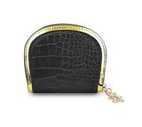 FuninCrea Porte-cartes de crédit, 11 emplacements en cuir synthétique avec porte-clés, porte-cartes, joli petit portefeuille pour femme, compact à fermeture éclair, porte-cartes pour espèces, pièces